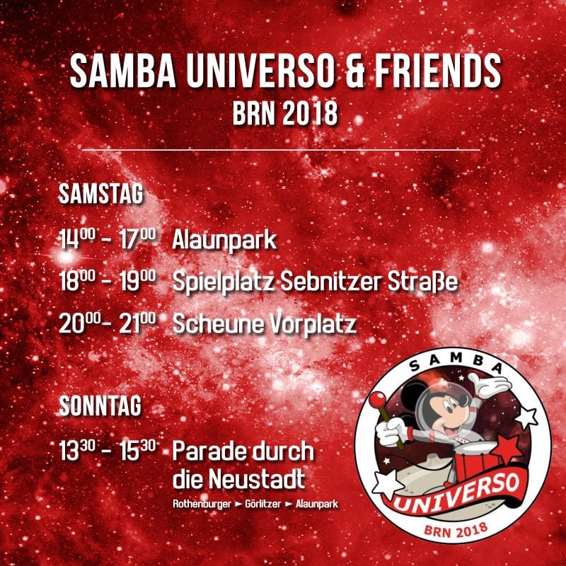 Samba Universo BRN-Programm 2018