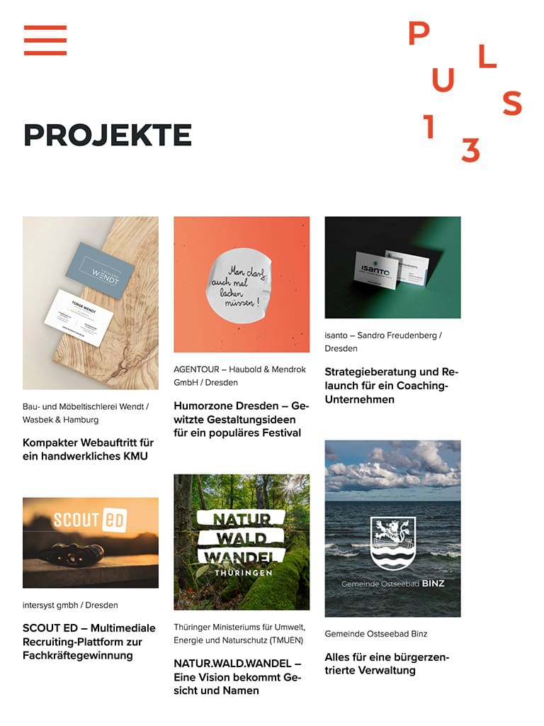 PULS13 Referenzen-Ansicht